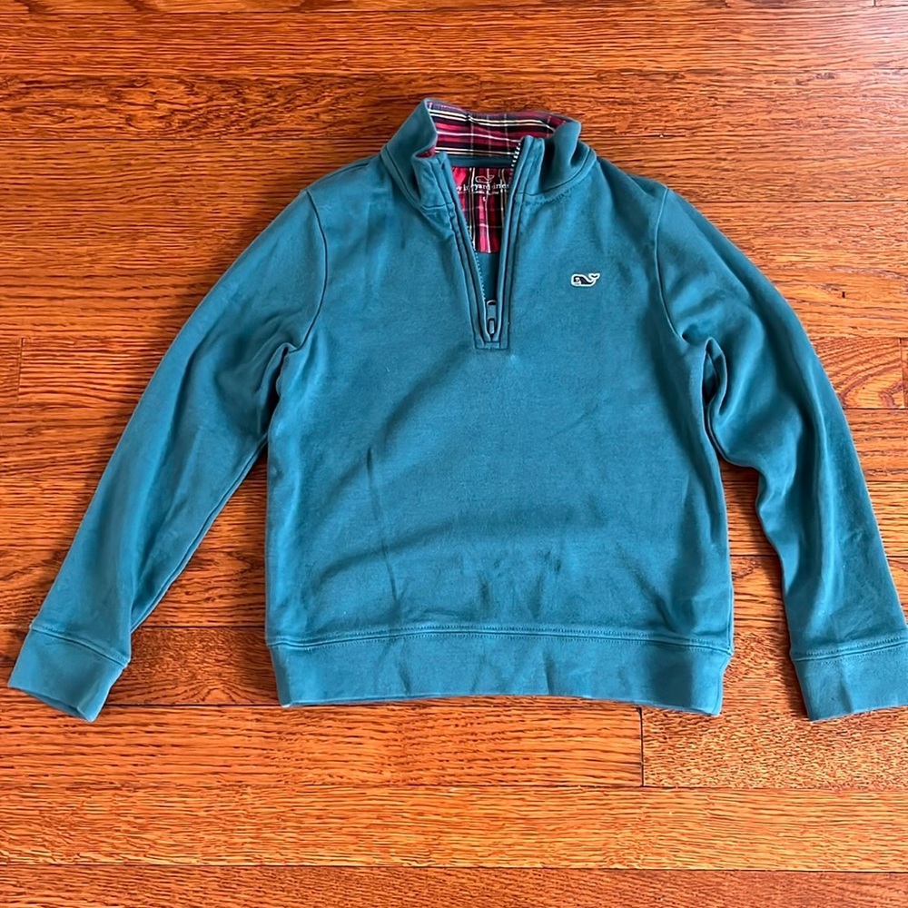 Vineyard Vines Boys Tartan Jersey Quarter-Zip